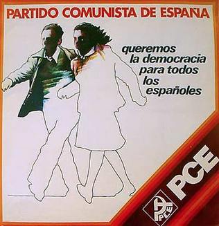 Propaganda del PCE en 1977