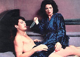 Kyle McLachlan e Isabella Rossellini en "Terciopelo azul"