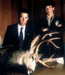 Kyle McLachlan y Michael Ontkean en "Twin Peaks"