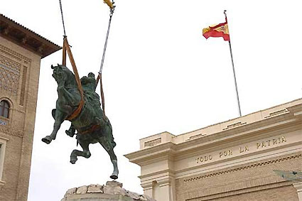 Despedida de Franco de la ciudad de Zaragoza, en agosto de 2006