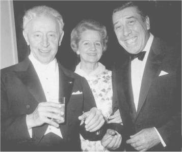 Arthur Rubinstein, con el actor Fernandel