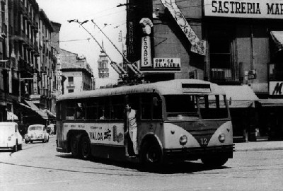 Trolebús en Zaragoza